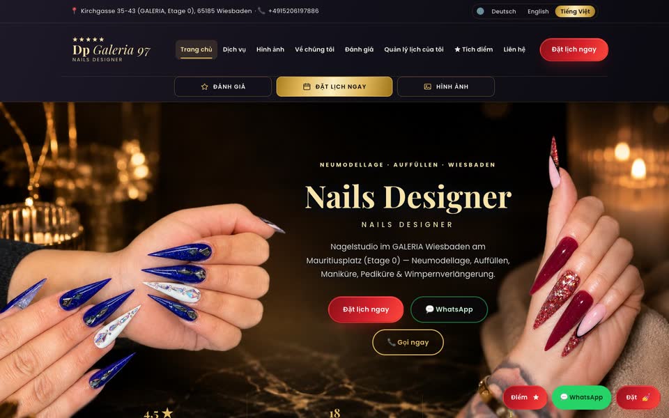 Trang chủ web Dp Galeria 97